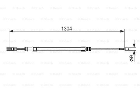 Гальмівний трос BOSCH 1987482431