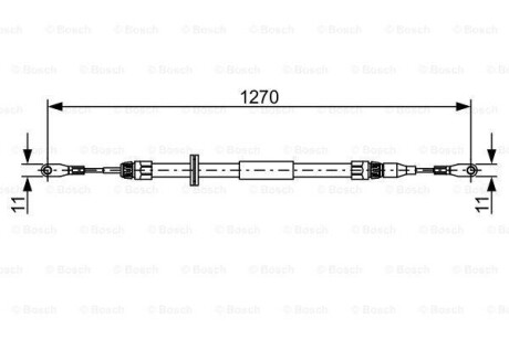 Трос BOSCH 1987482501