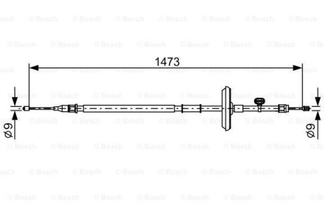 Трос BOSCH 1987482505