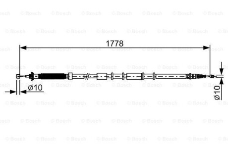 Трос BOSCH 1987482509