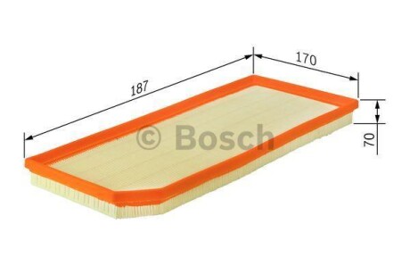 Фільтр повітряний BOSCH F026400023