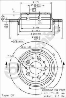 Гальмівні диски BREMBO 08776575