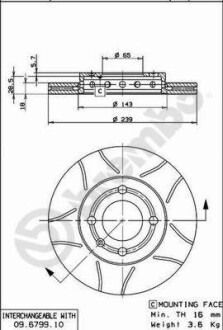 Гальмівні диски BREMBO 09679975