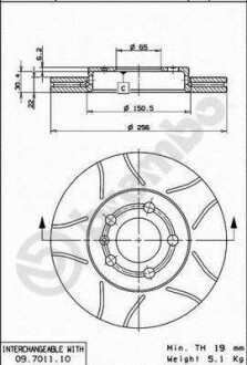 Гальмівні диски BREMBO 09701175