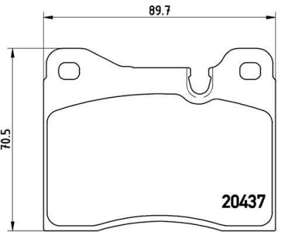 Гальмівні колодки, дискове гальмо (набір) BREMBO P06002