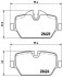 Гальмівні колодки диск.задні BMW 1 (E81), 3 (E90) 1.6i/1.8i/2.0 03- BREMBO P06037 (фото 1)