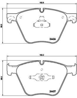 Гальмівні колодки дискові BREMBO P06073