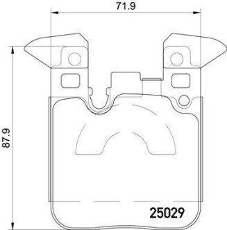 Дисковые тормозные колодки BREMBO P06087