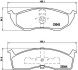 Гальмівні колодки, дискове гальмо (набір) BREMBO P11008 (фото 1)