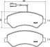 Комплект гальмівних колодок з 4 шт. дисків BREMBO P23136 (фото 1)