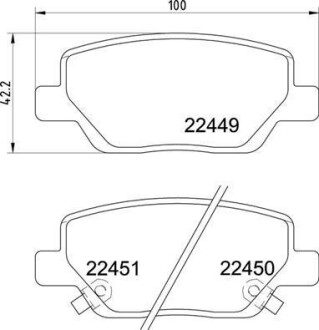 Гальмівні колодки дискові BREMBO P23 179