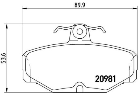 Гальмівні колодки, дискове гальмо (набір) BREMBO P24018 (фото 1)