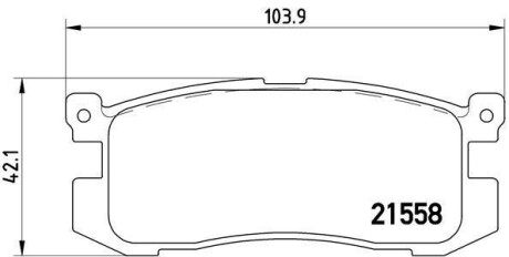 Гальмівні колодки дискові BREMBO P24 025