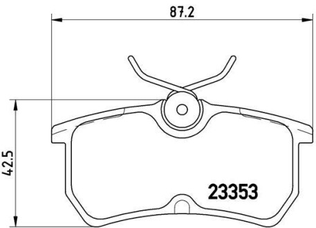 Гальмівні колодки, дискове гальмо (набір) BREMBO P24047 (фото 1)