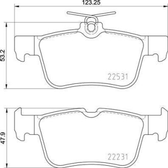 Комплект гальмівних колодок BREMBO P24175