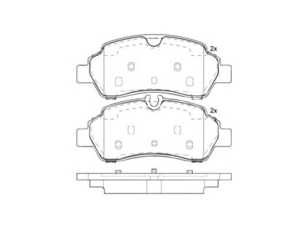 Гальмівні колодки дискові BREMBO P24209