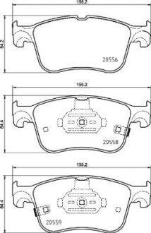 Гальмівні колодки FOCUS IV 1/18-.. BREMBO P24218