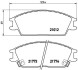 Гальмівні колодки, дискове гальмо (набір) BREMBO P30024 (фото 1)