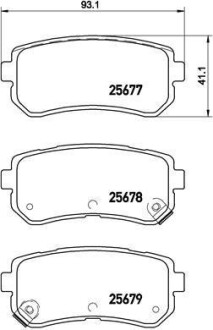 Колодки гальмівні PICANTO 11- tyі.. BREMBO P30068 (фото 1)