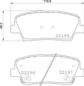 Гальмівні колодки дискові BREMBO P30 105