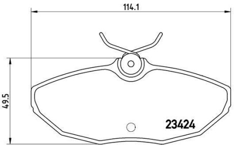 Гальмівні колодки, дискове гальмо (набір) BREMBO P36013