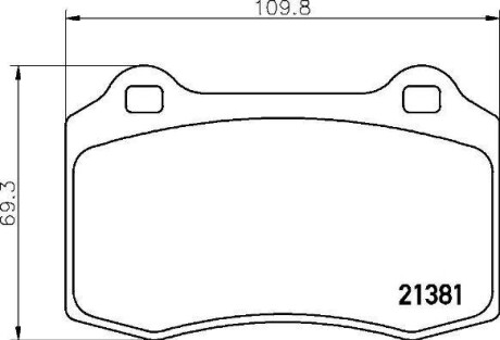 Гальмівні колодки, дискове гальмо (набір) BREMBO P36020