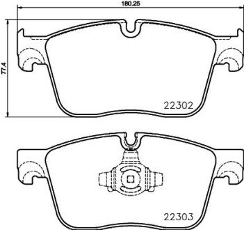 Гальмівні колодки (набір) BREMBO P36031