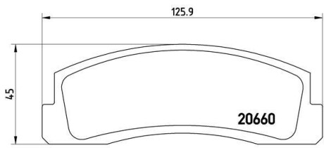 Гальмівні колодки, дискове гальмо (набір) BREMBO P41002