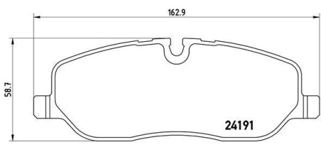 Колодки гальмівні передні Discovery, Range Rover 02-12 BREMBO P44014 (фото 1)