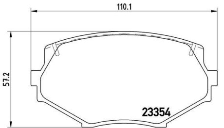 Гальмівні колодки, дискове гальмо (набір) BREMBO P49020