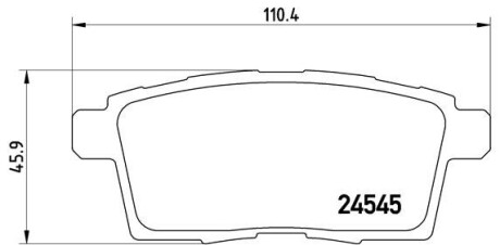 Гальмівні колодки, дискове гальмо (набір) BREMBO P49041