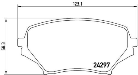 Гальмівні колодки, дискове гальмо (набір) BREMBO P49043