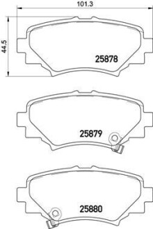 Колодка торм. диск. Mazda3 1.5/2.0/2.2 13- задн. BREMBO P 49 049