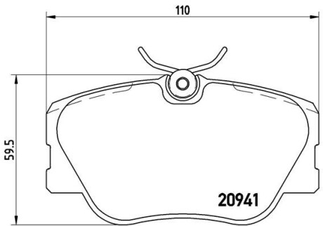 Колодки гальмівні передні E (W124) 85-95 BREMBO P50008