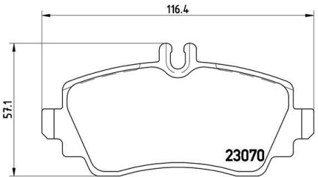 Гальмівні колодки, дискове гальмо (набір) BREMBO P50035