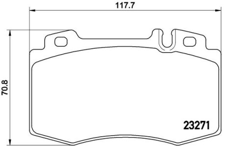 Колодки гальмівні дискові передні, M (W163), S (W220, W221) 98-13 BREMBO P50041