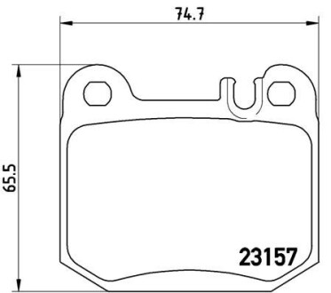 Гальмівні колодки, дискове гальмо (набір) BREMBO P50043