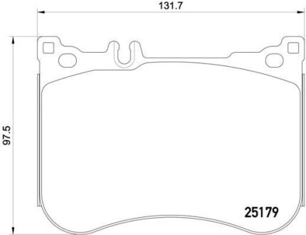 Колодки тормозные передние BREMBO P50 095