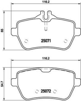 Гальмівні колодки дискові BREMBO P50 103