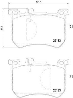 Комплект тормозных колодок BREMBO P50111