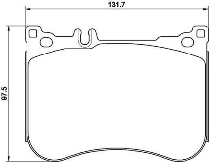 Комплект гальмівних колодок BREMBO P50114