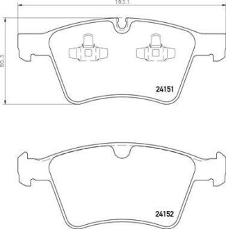 Колодки гальмівні передні R19 X164/W164/251 BREMBO P50115