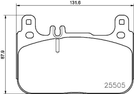 Гальмівні колодки дискові BREMBO P50 128