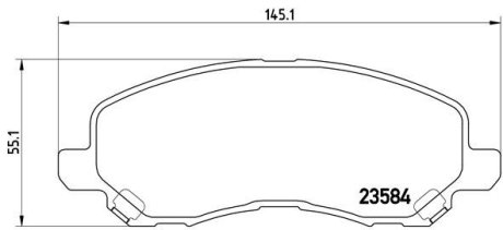 Гальмівні колодки BREMBO P54030X