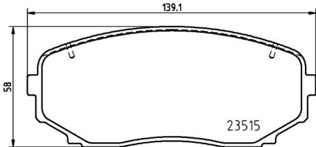 Гальмівні колодки дискові PRZOD BREMBO P54060