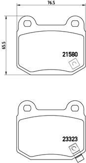 Гальмівні колодки, дискове гальмо (набір) BREMBO P56048