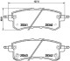 Комплект гальмівних колодок з 4 шт. дисків BREMBO P56082 (фото 1)