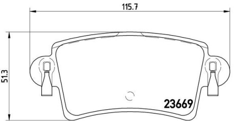 Гальмівні колодки, дискове гальмо (набір) BREMBO P59040