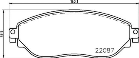 Гальмівні колодки (набір) BREMBO P59082