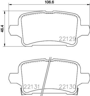 Гальмівні колодки (набір) BREMBO P59090